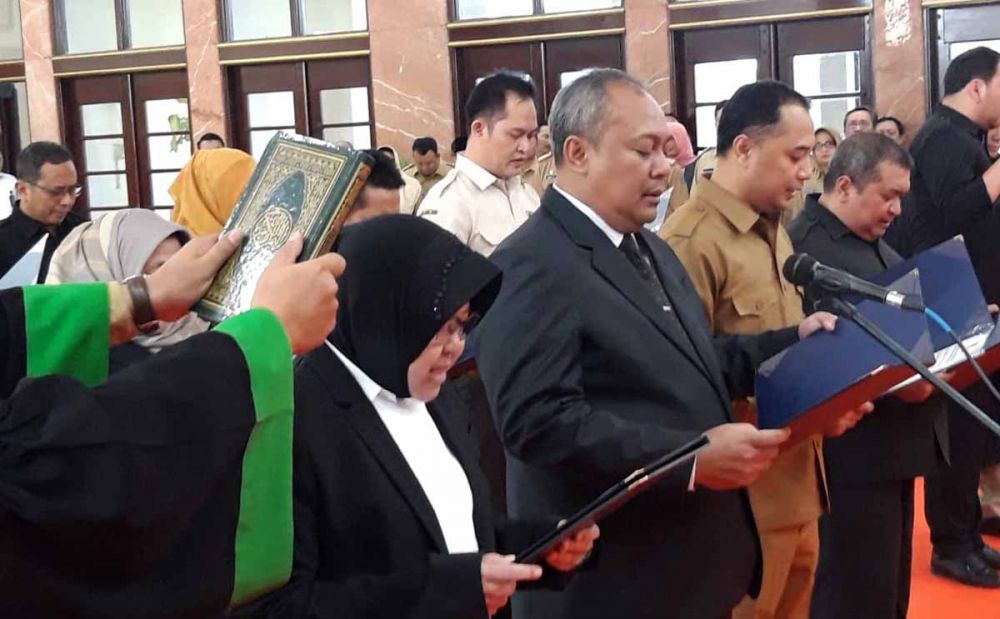 Wali Kota Risma turut diambil sumpahnya bersama para pengelola baru YKP dan PT Yekape