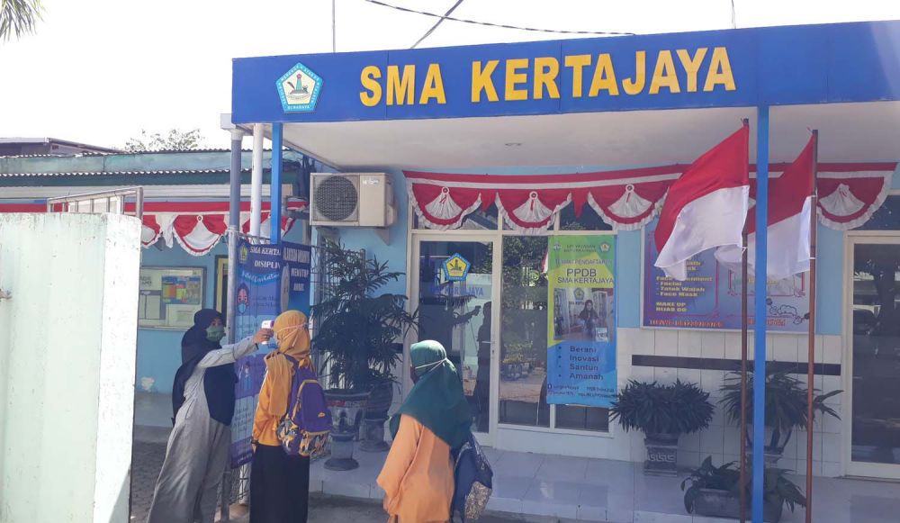 Protokol kesehatan ketat di SMA Kertajaya (SMAKer) Surabaya