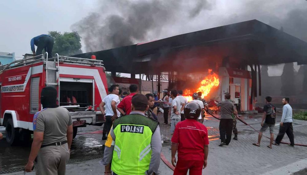 Kebakaran SPBU di Sinduro Ponorogo, Api Diduga Berasal dari Mobil