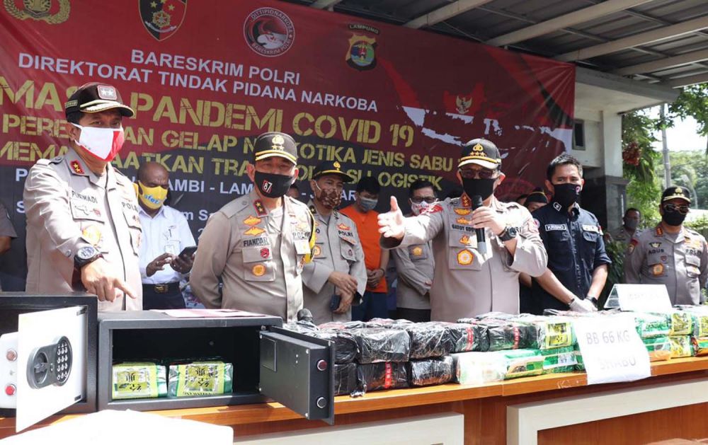 Penyelundupan 71 Kilogram Sabu Melalui Ekspedisi Sembako Digagalkan