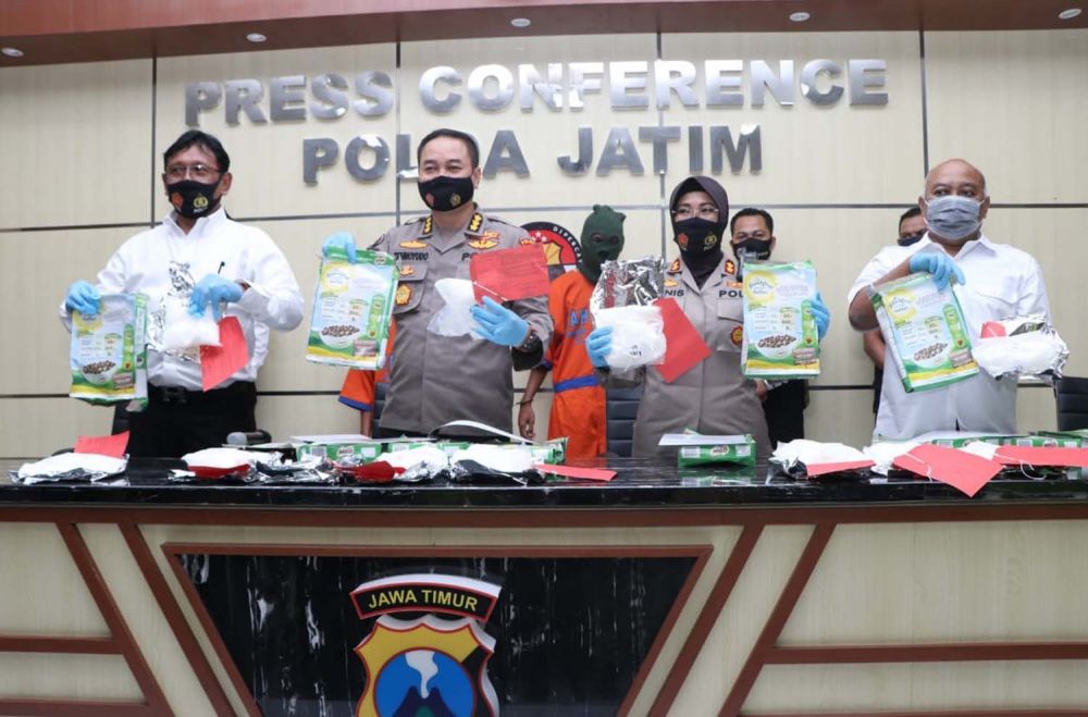Penyelundupan 6,5 Kilogram Sabu dari Malaysia ke Madura Digagalkan