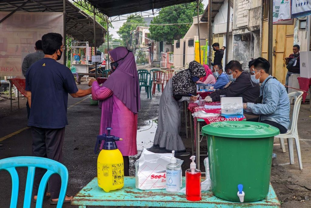 Salah satu TPS di Surabaya utara (Foto: Rangga/jatimnow.com)