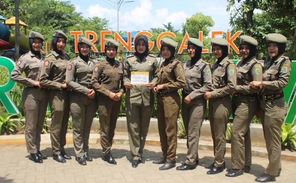 Tim PraWan Satpol PP Kabupaten Trenggalek