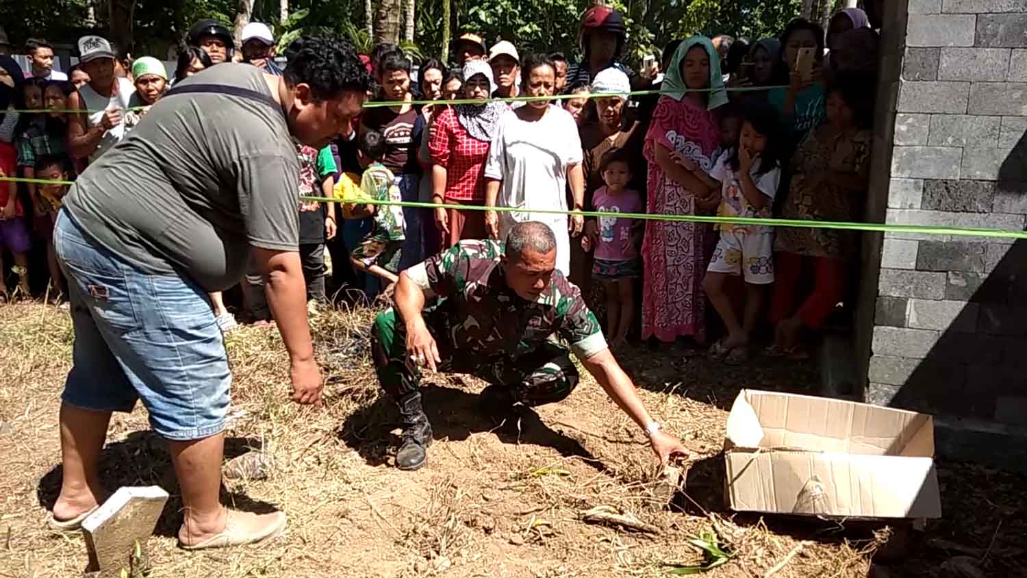 Lokasi temuan potongan kaki di TPU Pondok Nongko

