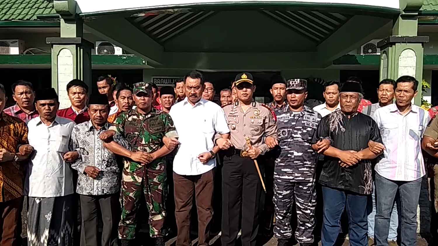 Suasana deklarasi mengutuk aksi terorisme di Surabaya