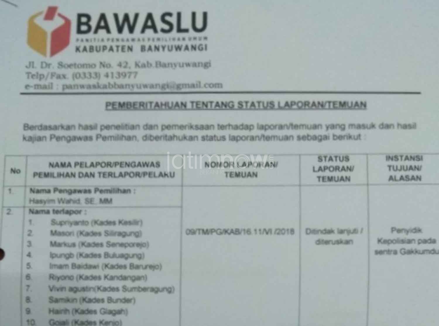 Ini Daftar 62 Kades di Tasyakuran yang Disoal Karena Dihadiri Gus Ipul