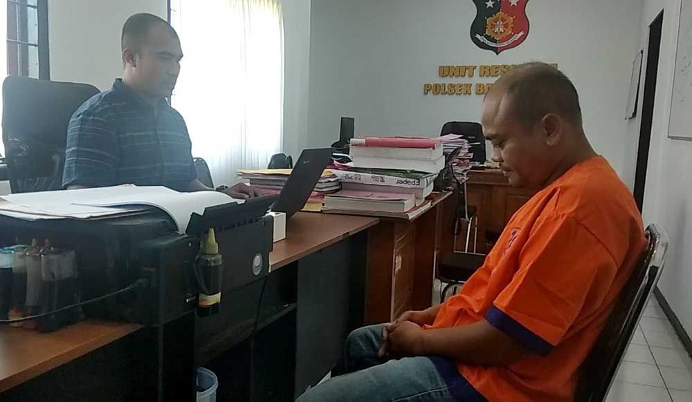 Pelaku berikan keterangan kepada polisi