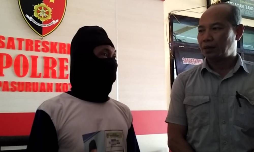 JT ditangkap Polres Pasuruan Kota setelah mencabuli keponakan