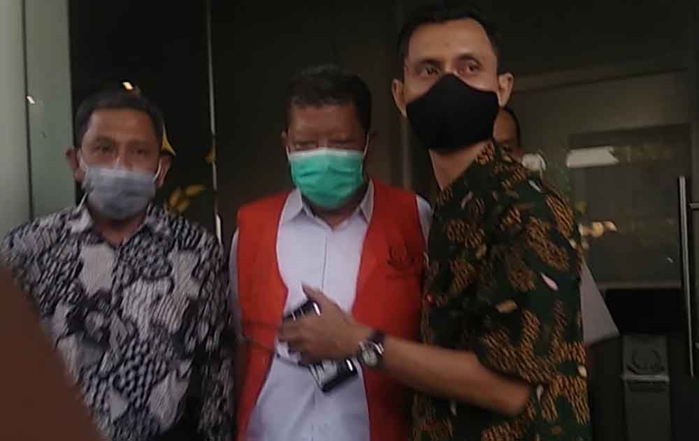 Tersangka dibawa Kejari Mojokerto