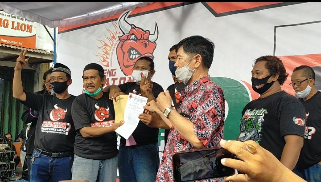Banteng Kedaton Surabaya deklarasi menangkan Machfud Arifin-Mujiaman