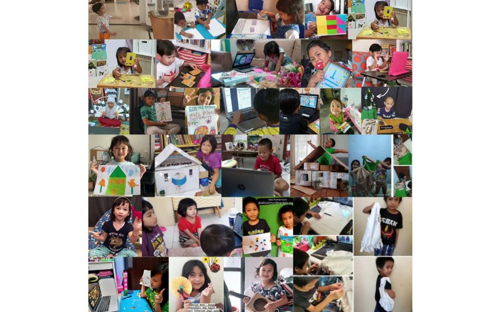 Keceriaan anak-anak saat mengikuti Sekolah Paud Gratis yang digagas Sekolah Murid Merdeka