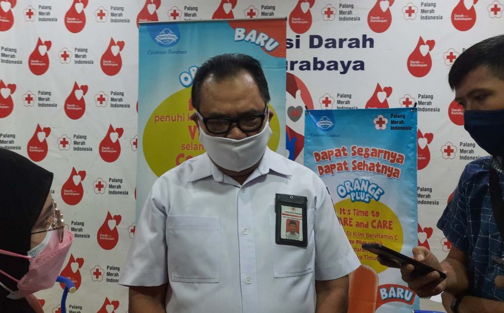 Sekretaris PMI Jatim, dr Edi Purwinarto