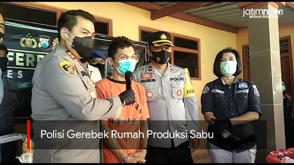 Video: Polisi Gerebek Rumah Produksi Sabu di Mojokerto