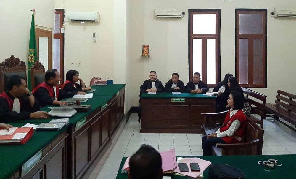 Sidang pledoi Vanessa Angel di PN Surabaya, Kamis (20/6/2019)
