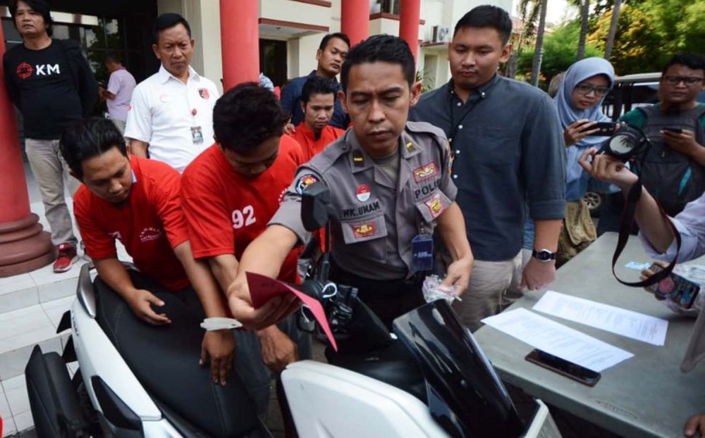 Sindikat pencuri motor dan penadah lintas kota diringkus Unit Resmob Satreskrim Polrestabes Surabaya