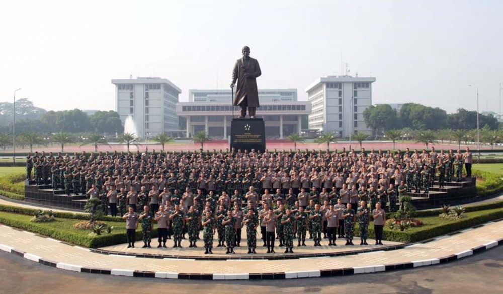 Pembukaan Rapim TNI-Polri di Mabes TNI Cilangkap, Jakarta Timur