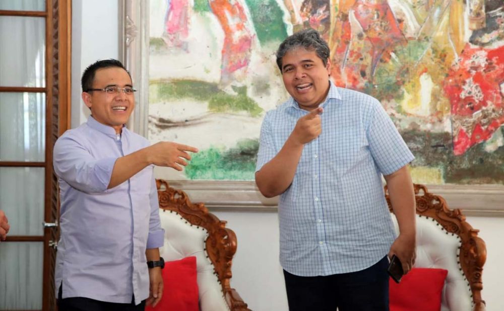 Bupati Anas saat menerima Deputi II Kantor Staf Kepresidenan (KSP), Yanuar Nugroho di Banyuwangi