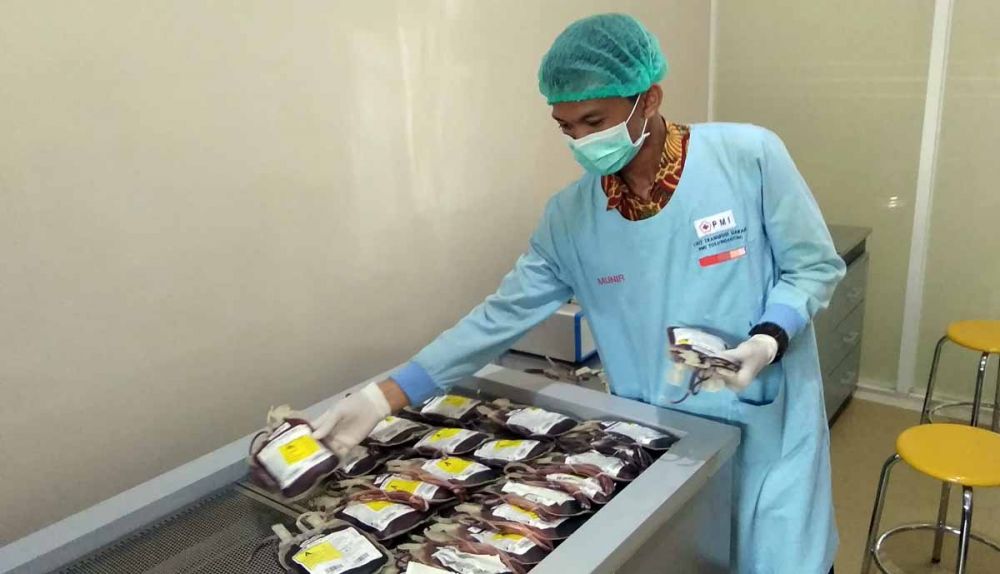Stok darah di PMI Tulungagung