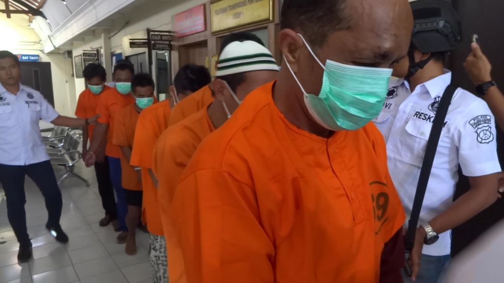 Para tersangka yang ditangkap Polres Tulungagung