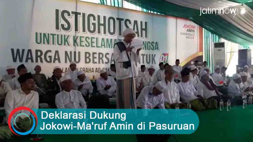 Video: Deklarasi Dukung Jokowi-Ma'ruf Amin di Pasuruan