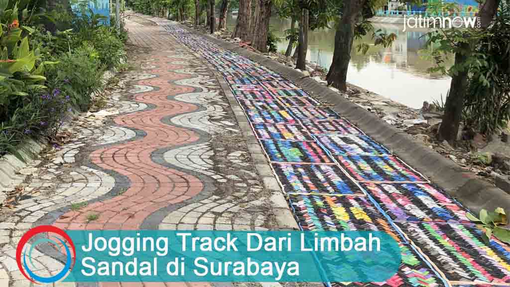 Video: Jogging Track Limbah Sandal di Surabaya