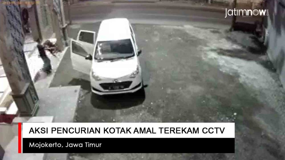 Video: Aksi Pencurian Kotak Amal Terekam CCTV