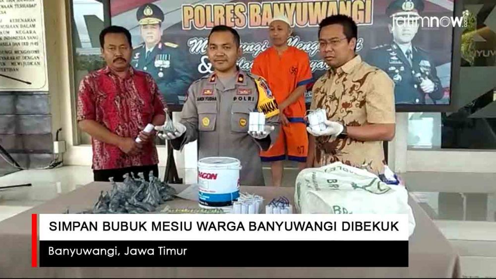 Video: Simpan Bubuk Mesiu Warga Banyuwangi Dibekuk
