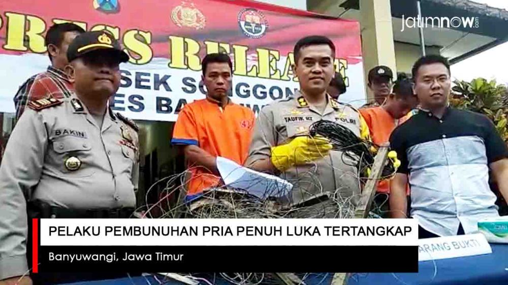 Video: Pelaku Pembunuh Pria Penuh Luka di Banyuwangi Tertangkap