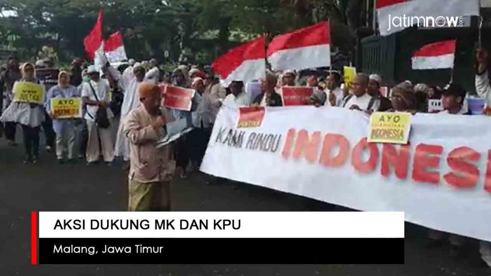 Video: KMPK Gelar Aksi Dukung MK dan KPU