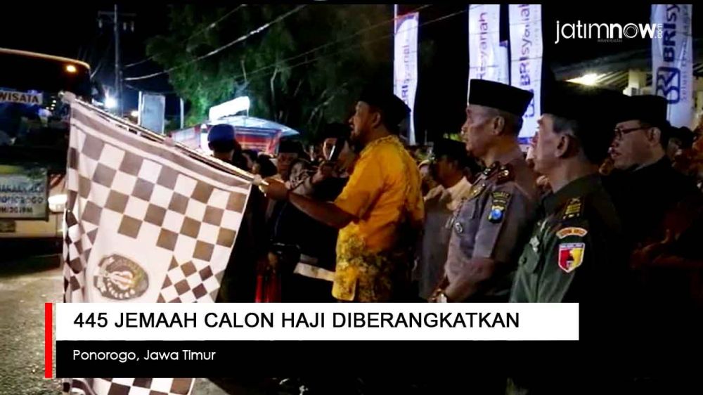 Video: 445 Jemaah Calon Haji Ponorogo Diberangkatkan