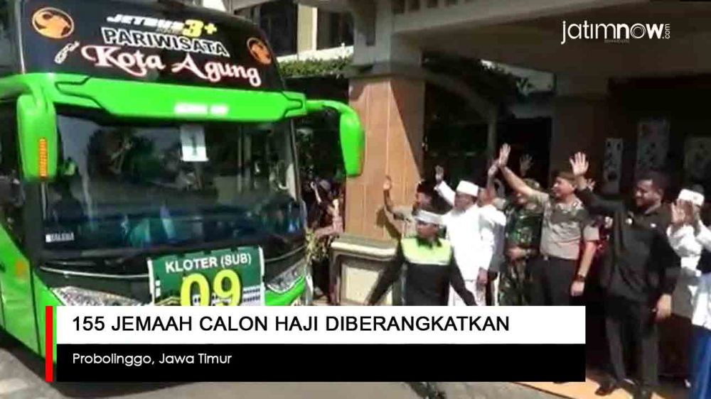 Video: 155 Jemaah Calon Haji Probolinggo Diberangkatkan