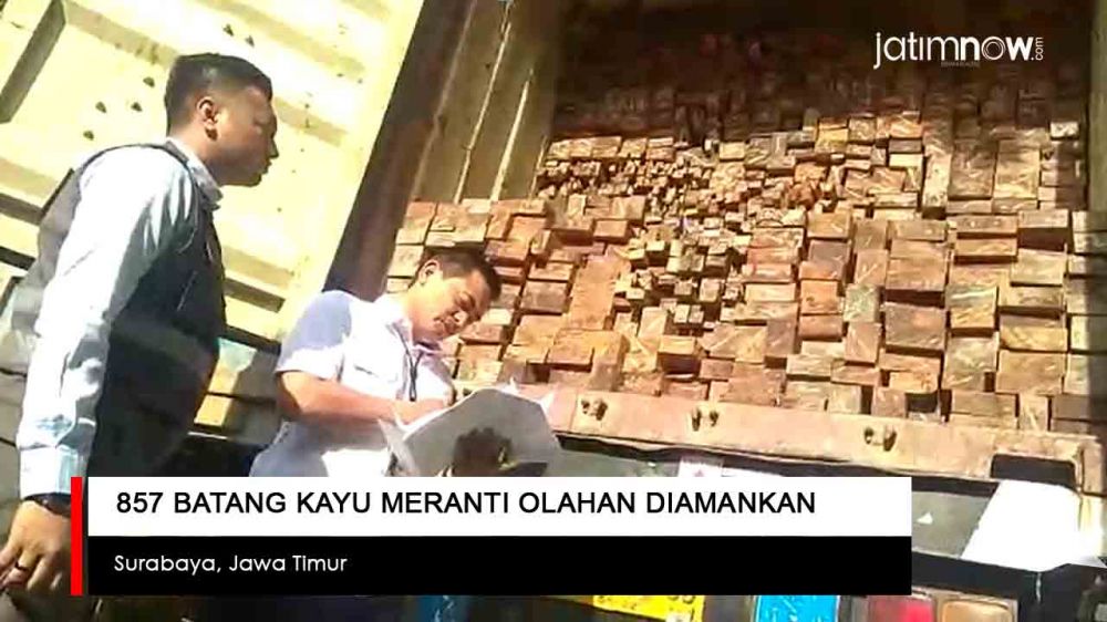 Video: Kontainer Berisi Kayu di Surabaya Diamankan 