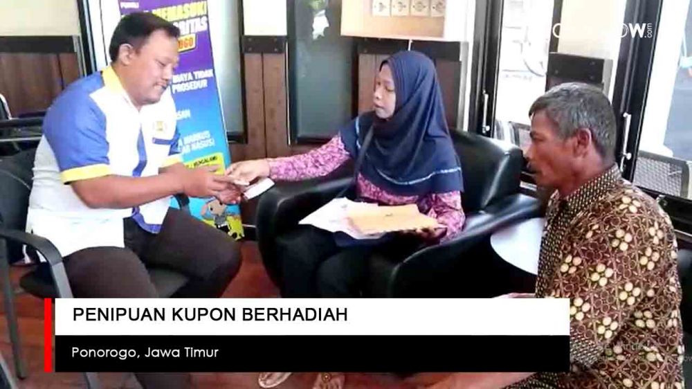 Video: Penipuan Kupon Berhadiah di Ponorogo