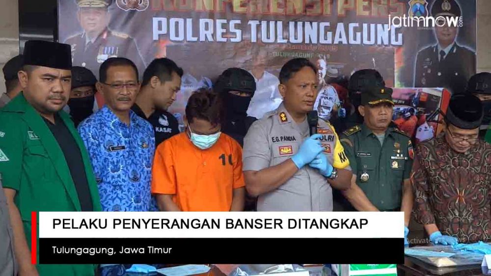 Video: Pelaku Penyerangan Banser di Tulungagung Ditangkap