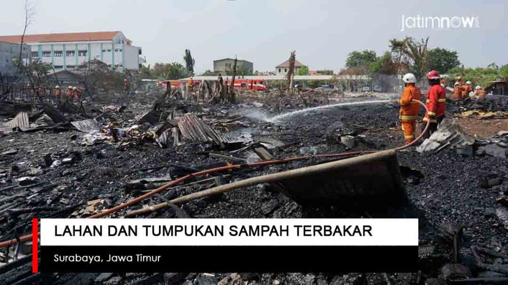 Video: Lahan dan Tumpukan Sampah Terbakar