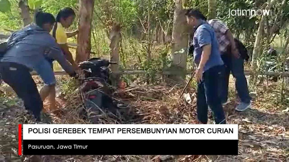 Video: Polisi Gerebek Tempat Pesembunyian Motor Curian