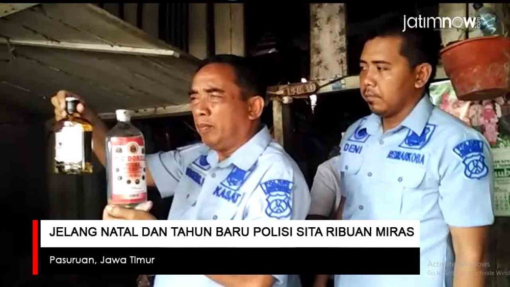 Video: Jelang Natal dan Tahun Baru Polisi Sita Ribuan Botol Miras