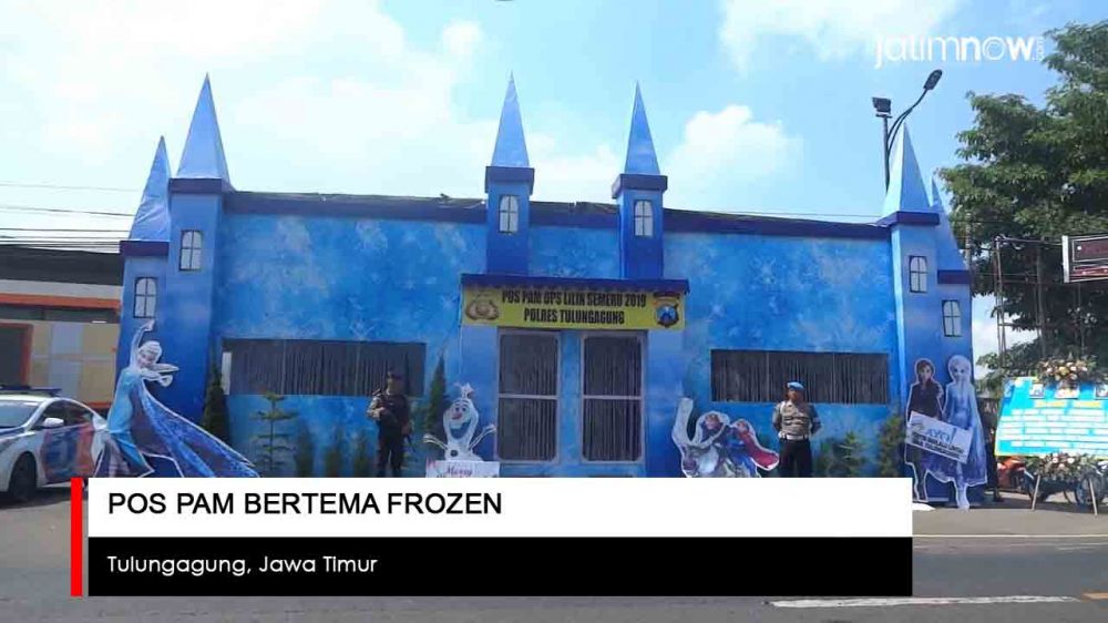 Video: Pos Pam Bertema Frozen di Tulungagung