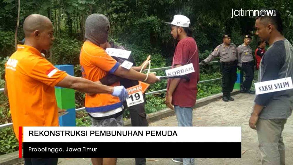 Video: Rekonstruksi Pembunuhan Pemuda di Probolinggo