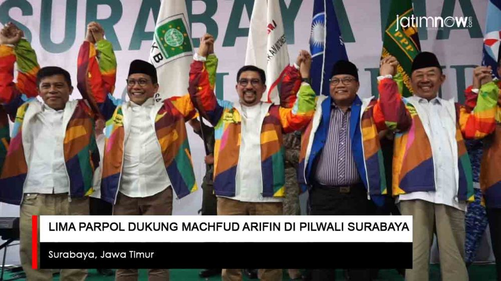 Video: Lima Parpol Dukung Machfud Arifin di Pilwali Surabaya 2020