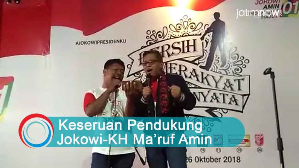 Video: Keseruan Pendukung Jokowi-KH Ma'ruf Amin
