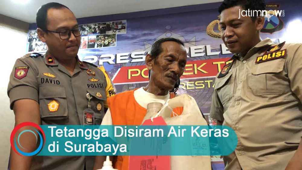 Video: Tetangga Disiram Air Keras di Surabaya