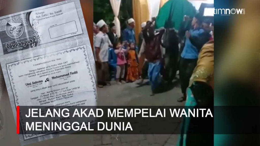 Video: Jelang Akad Mempelai Wanita Meninggal  Dunia