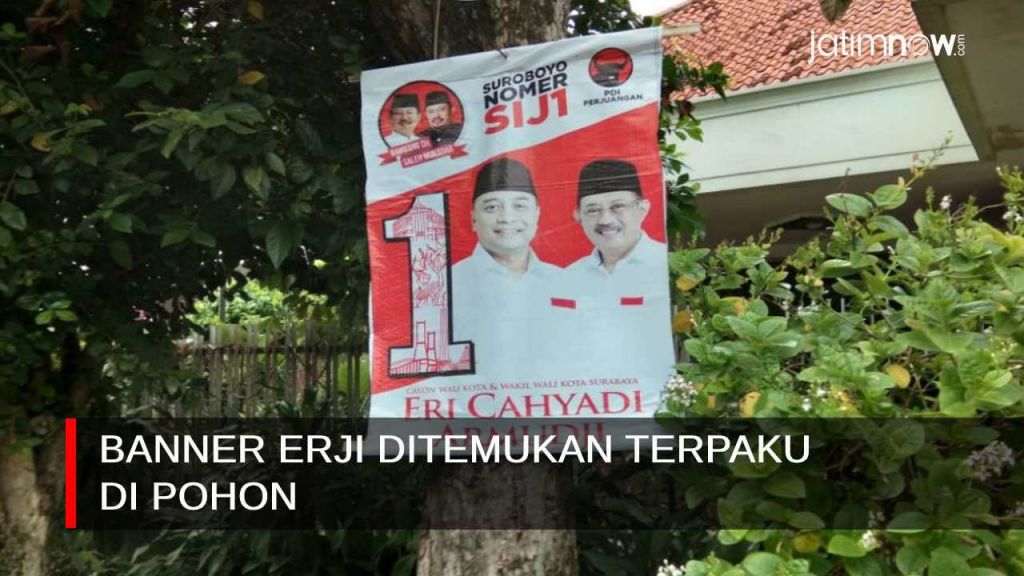 Video: Banner Erji Ditemukan Terpaku di Pohon