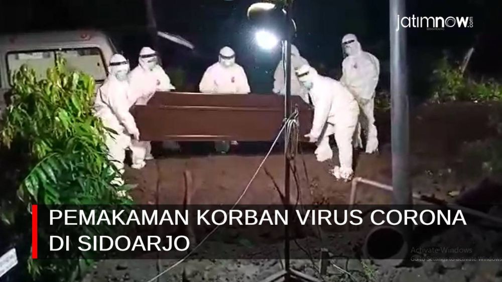Video: Detik-detik Pemakaman Korban Corona 