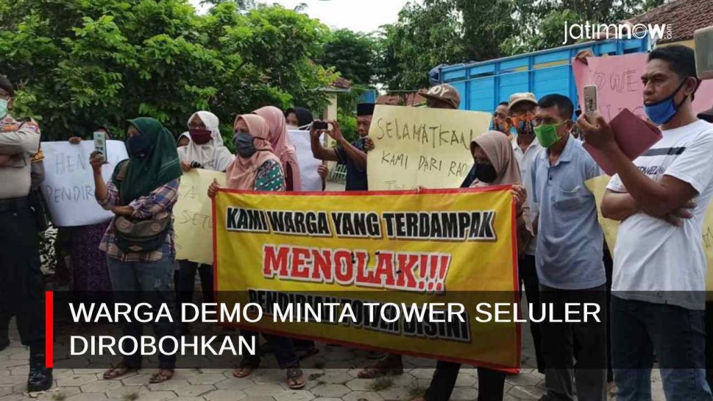 Video: Warga Demo Minta Tower Seluler Dirobohkan
