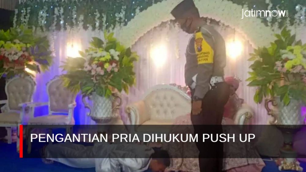 Video: Pengantin Pria Dihukum Push Up di Atas Pelaminan