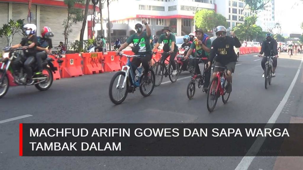 Video: Machfud Arifin Gowes dan Sapa Warga Tambak Dalam