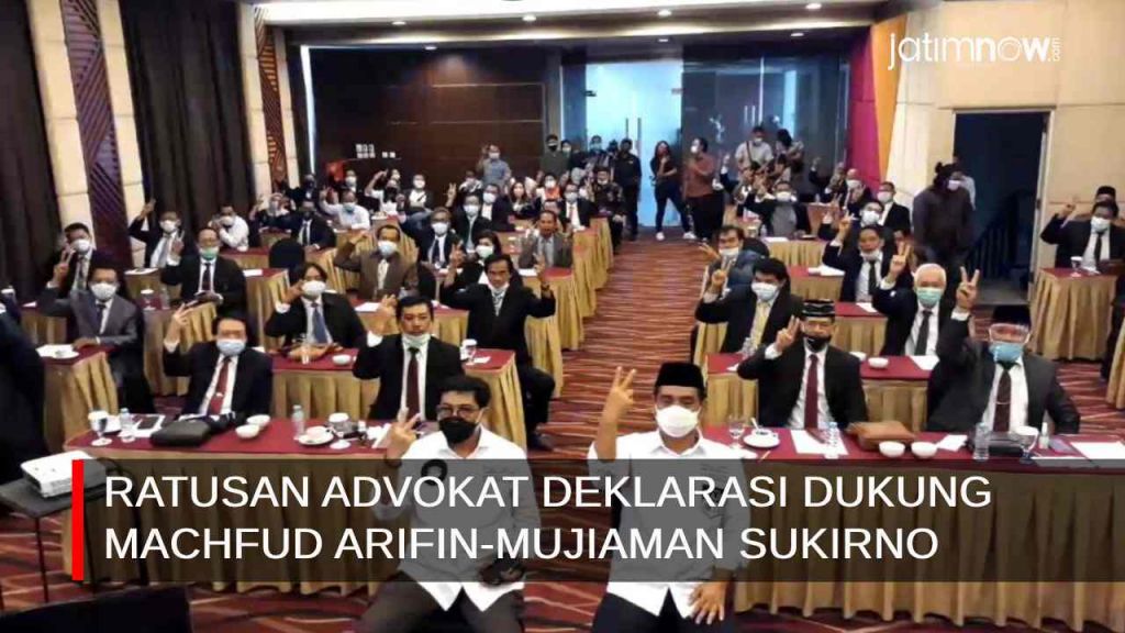 Video: Ratusan Advokat Deklarasi Dukung Machfud Arifin-Mujiaman