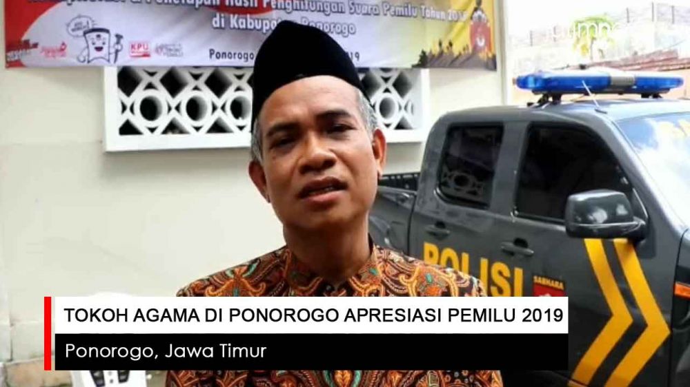 Video: Tokoh Agama di Ponorogo Apresiasi Pemilu 2019